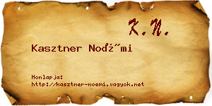 Kasztner Noémi névjegykártya